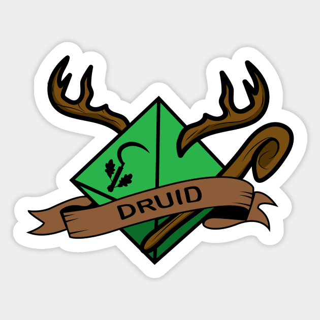 Druid Class (Dungeons and Dragons) Sticker by Alouna